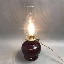 Load image into Gallery viewer, Vintage Red Glass Electric Oil Lamp (14")
