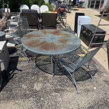 Load image into Gallery viewer, Metal Patio Table (29x48) w/2 Chairs (35x26x48)

