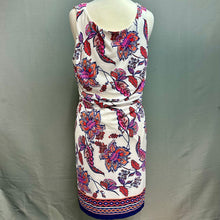 Load image into Gallery viewer, Vince Camuto White Blue &amp; Red Paisley Sleeveless Dress NWT sz 14
