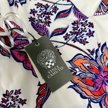 Load image into Gallery viewer, Vince Camuto White Blue &amp; Red Paisley Sleeveless Dress NWT sz 14
