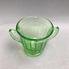 Load image into Gallery viewer, Vintage Federal Glass Uranium Sugar Bowl (3.5x5)
