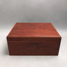 Load image into Gallery viewer, Large Wooden Memory, Keepsake Storage Box with Hinged Lid (21x10x6)
