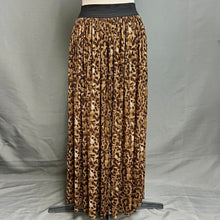 Load image into Gallery viewer, Vince Camuto Brown Leopard Print Mesh Elastic Waist Skirt sz XL
