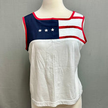 Load image into Gallery viewer, Vintage Lily's of Beverly Hills American Flag Sleeveless Shirt sz L
