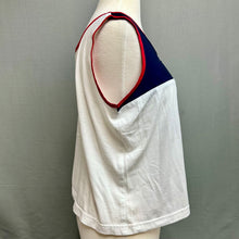 Load image into Gallery viewer, Vintage Lily's of Beverly Hills American Flag Sleeveless Shirt sz L
