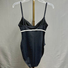 Load image into Gallery viewer, Vintage Black White Polka Dot Bow Detail Swimsuit

