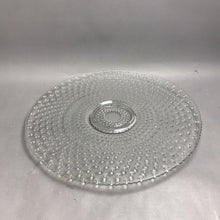 Load image into Gallery viewer, Vintage Clear Glass Hobnail Pattern Serving Platter (18")
