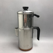 Load image into Gallery viewer, Vintage Revere Ware 6 Cup Stainless Copper Bottom Drip Coffee Maker Pot USA (12")
