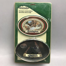 Load image into Gallery viewer, Vintage Remington Limited Edition Sportsman Series Knife Tin Set Stockman Stag (4")
