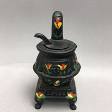 Load image into Gallery viewer, Vintage Mini Cast Iron Painted Pot Belly Stove (5")
