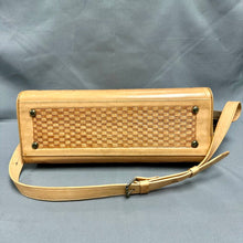 Load image into Gallery viewer, Artisan Tan Tooled Leather Mexican Mayan Imagery Purse (9x14x6")
