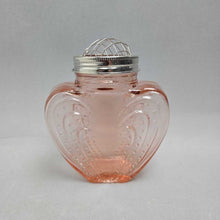 Load image into Gallery viewer, Pink Heart Glass Vase w/ Metal Frog Lid (~5.25x4.5x2)
