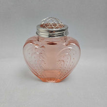Load image into Gallery viewer, Pink Heart Glass Vase w/ Metal Frog Lid (~5.25x4.5x2)
