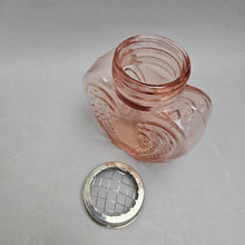 Load image into Gallery viewer, Pink Heart Glass Vase w/ Metal Frog Lid (~5.25x4.5x2)
