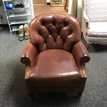 Load image into Gallery viewer, Hancock &amp; Moore Leather Chair (35x30x36) w/Ottoman (17x28x20)
