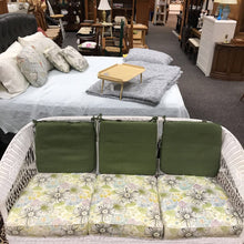 Load image into Gallery viewer, White Real Wicker Loveseat Settee (35x70x29)
