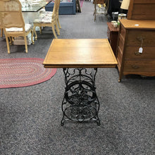 Load image into Gallery viewer, Sewing Machine Base Oak Table (30x24x24)
