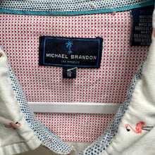 Load image into Gallery viewer, Michael Brandon Flamingo Print Button Down Shirt sz XL
