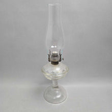Load image into Gallery viewer, Antique Clear Glass Oil Lamp (16.5")
