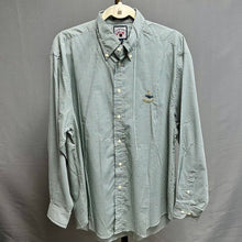 Load image into Gallery viewer, Facconable Green White Gingham Button Up Shirt sz XL

