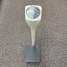 Load image into Gallery viewer, Vintage Health O Meter Doctors Scale Standing Upright Made USA 300 LBS Capacity (37")
