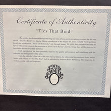 Load image into Gallery viewer, Vintage Framed "Ties That Bind" Signed Lithograph
