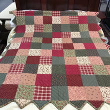 Load image into Gallery viewer, Handmade Multicolor Patchwork Quilt Curtain/Wall Art (64x52)
