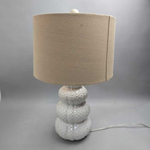 Load image into Gallery viewer, White Hobnail Ceramic Table Lamp (23")
