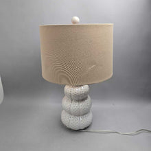 Load image into Gallery viewer, White Hobnail Ceramic Table Lamp (23")
