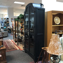 Load image into Gallery viewer, Black Curio Cabinet/Display (91x44x17)
