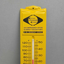 Load image into Gallery viewer, Vintage Cochrane Compressor Company Metal Advertising Thermometer - St. Louis, MO (~12.5")
