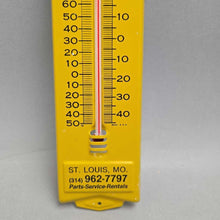 Load image into Gallery viewer, Vintage Cochrane Compressor Company Metal Advertising Thermometer - St. Louis, MO (~12.5")
