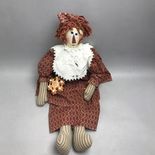 Load image into Gallery viewer, Vintage Rag Doll with Snowflake Cookie (28")
