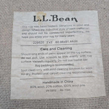 Load image into Gallery viewer, LL Bean Hand-Hooked Rug (24x36)
