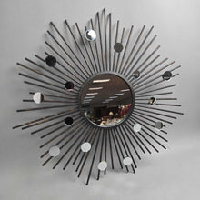 Load image into Gallery viewer, Metal Sunburst/Starburst Decorative Mirror (~24x24)
