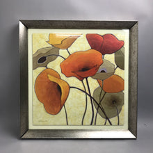 Load image into Gallery viewer, Gold Framed Poppies Print By Shirley Novak (22x22)
