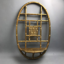 Load image into Gallery viewer, Vintage Arc-Shaped Bamboo Style Wall Shelf (32x18)
