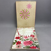 Load image into Gallery viewer, Vintage Simtex by Stevens Concerto Tablecloth Napkins Gift Set Box 1960s (52x52)
