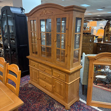 Load image into Gallery viewer, Broyhill Fontana Pine Buffet Hutch / China Cabinet (87x61x18)
