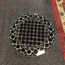 Load image into Gallery viewer, Black And White Tile Table W/Metal base (28x24x24)
