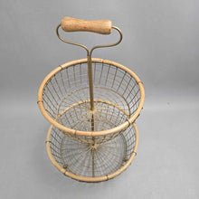 Load image into Gallery viewer, Metal 2-Tier Wire Basket Stand (19")
