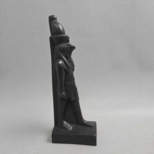 Load image into Gallery viewer, Egyptian Horus Falcon God Carved Figurine (9") (As-Is; Beak)
