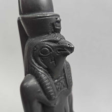 Load image into Gallery viewer, Egyptian Horus Falcon God Carved Figurine (9") (As-Is; Beak)
