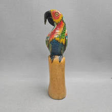 Load image into Gallery viewer, Wooden Parrot Figurine (12.5")
