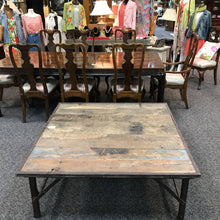 Load image into Gallery viewer, Metal Frame Primitive Folding Table (19x48x48)
