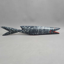 Load image into Gallery viewer, Carved Painted FIsh (~3.25x22x2.25)
