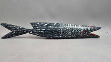 Load image into Gallery viewer, Carved Painted FIsh (~3.25x22x2.25)
