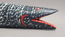Load image into Gallery viewer, Carved Painted FIsh (~3.25x22x2.25)
