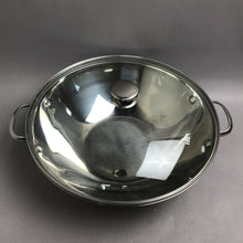 Load image into Gallery viewer, Wolfgang Puck Bistro Collection 14" Wok w/Glass Lid 18-10 Stainless Steel
