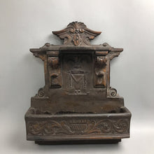 Load image into Gallery viewer, Vintage Ornate Brown Wall Mount Planter (19x15)
